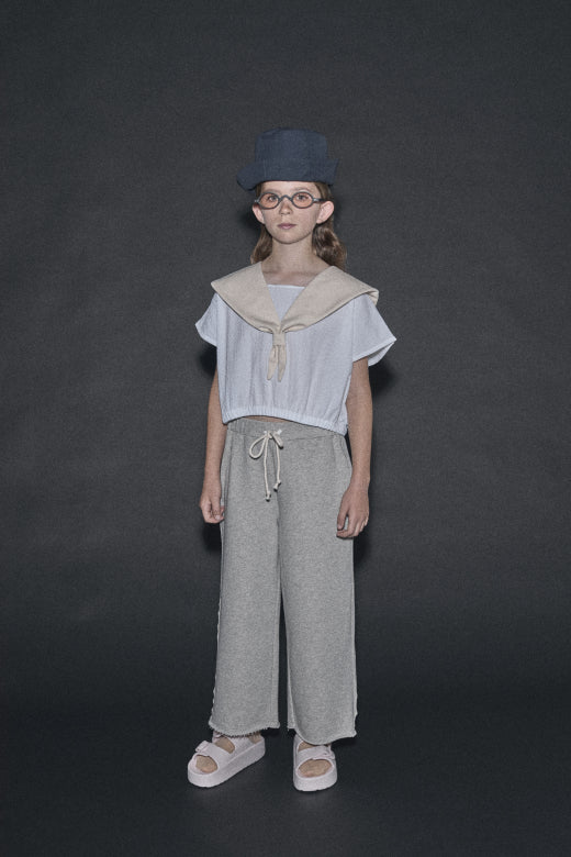 Cruise Collar Top White