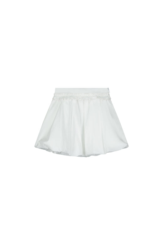Bubble Mini Skirt White