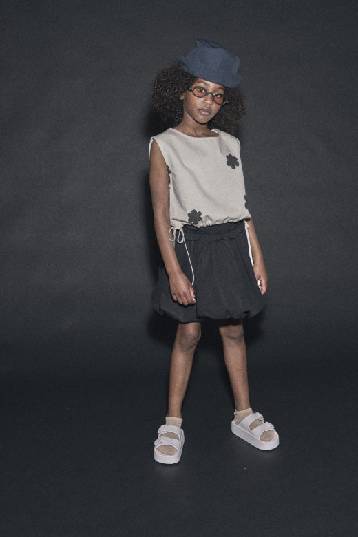 Bubble Mini Skirt Black